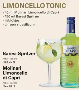 Sligro Molinari Limoncello di Capri aanbieding