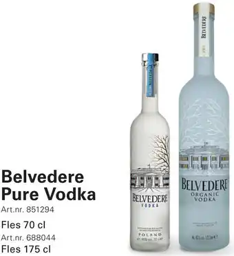 Sligro Belvedere Pure Vodka aanbieding