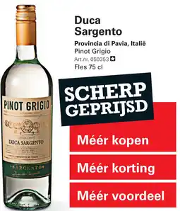 Sligro Duca Sargento aanbieding