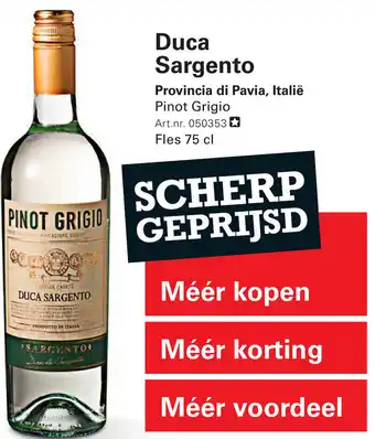Sligro Duca Sargento aanbieding