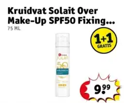 Kruidvat Kruidvat Solait Over Make-Up SPF50 Fixing aanbieding