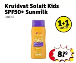Kruidvat Kruidvat Solait Kids SPF50+ Sunmilk aanbieding