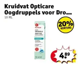 Kruidvat Kruidvat Opticare Oogdruppels voor Dro aanbieding