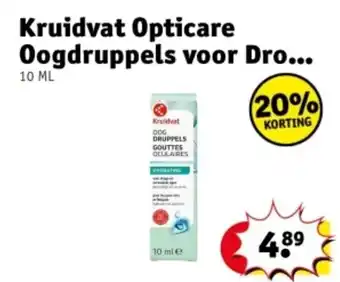 Kruidvat Kruidvat Opticare Oogdruppels voor Dro aanbieding