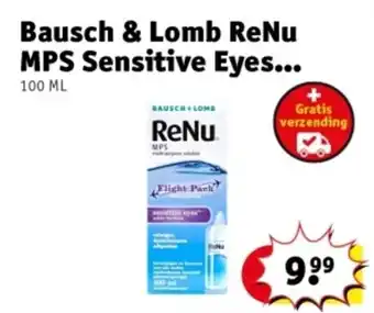 Kruidvat Bausch & Lomb ReNu MPS Sensitive Eyes. aanbieding