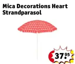 Kruidvat Mica Decorations Heart Strandparasol aanbieding