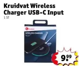Kruidvat Kruidvat Wireless Charger USB-C Input aanbieding