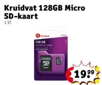 Kruidvat Kruidvat 128GB Micro SD-kaart aanbieding