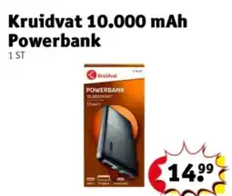 Kruidvat Kruidvat 10.000 mAh Powerbank aanbieding