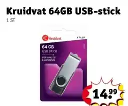 Kruidvat Kruidvat 64GB USB-stick aanbieding