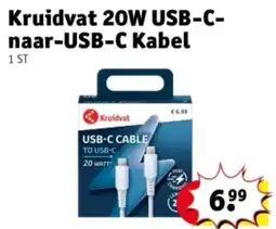 Kruidvat Kruidvat 20W USB-C- naar-USB-C Kabel aanbieding