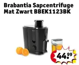 Kruidvat Brabantia Sapcentrifuge Mat Zwart BBEK1123BK aanbieding