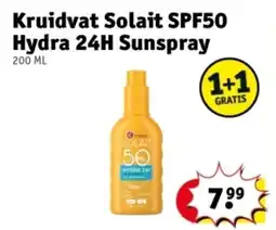 Kruidvat Kruidvat Solait SPF50 Hydra 24H Sunspray aanbieding