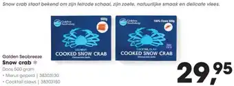HANOS Golden Seabreeze Snow crab aanbieding