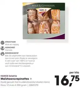 HANOS HANOS Selektie Maïshoencrepinettes aanbieding