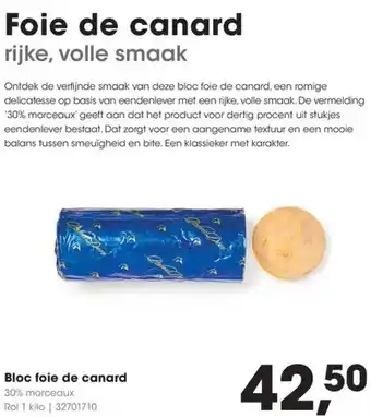 HANOS Bloc foie de canard aanbieding