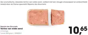 HANOS Repaire des Gourmets Terrine van wilde eend aanbieding