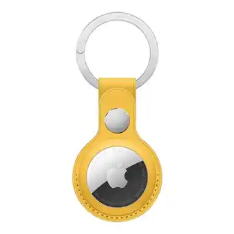 ANWB Apple Leather Key ring AirTag-sleutelhanger Geel aanbieding