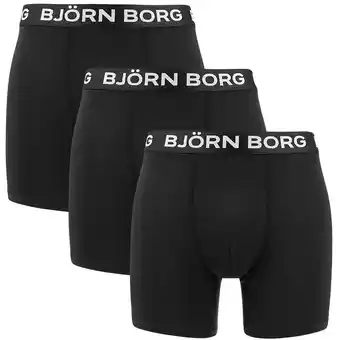 ANWB Björn Borg Heren 3-Pack Performance Boxers Zwart aanbieding