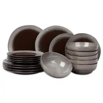 Action Handgemaakt servies - Earth Black aanbieding