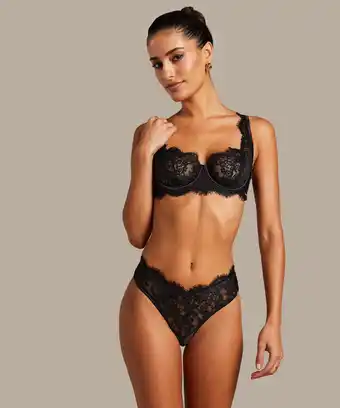 Hunkemoller Hunkemöller Brazilian Chalice Zwart aanbieding