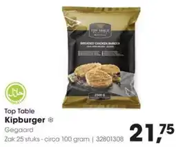 HANOS Top Table Kipburger aanbieding