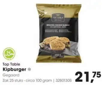 HANOS Top Table Kipburger aanbieding
