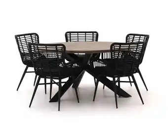 Kees Smit Intenso Asti/Rough-Y Ø150cm dining tuinset 6-delig aanbieding