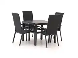 Kees Smit Bellagio Avio/Fidenza 90cm dining tuinset 5-delig stapelbaar aanbieding