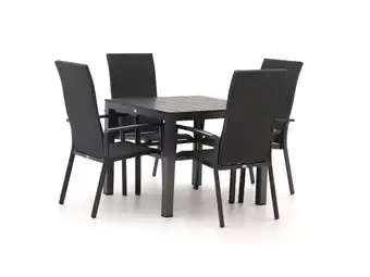 Kees Smit Bellagio Avio/Fidenza 90cm dining tuinset 5-delig stapelbaar aanbieding