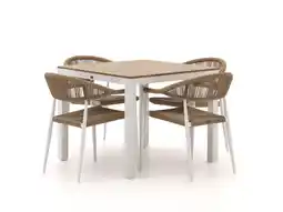 Kees Smit Manifesto Belpasso/Fidenza 90cm dining tuinset 5-delig stapelbaar aanbieding