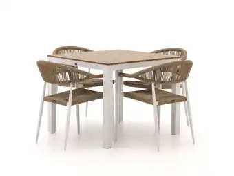 Kees Smit Manifesto Belpasso/Fidenza 90cm dining tuinset 5-delig stapelbaar aanbieding
