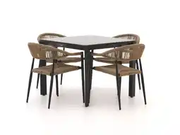 Kees Smit Manifesto Belpasso/Sestino 90cm dining tuinset 5-delig stapelbaar aanbieding