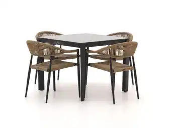 Kees Smit Manifesto Belpasso/Sestino 90cm dining tuinset 5-delig stapelbaar aanbieding