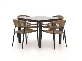 Kees Smit Manifesto Belpasso/Sestino 90cm dining tuinset 5-delig stapelbaar aanbieding