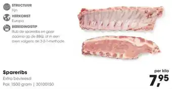 HANOS Spareribs aanbieding