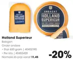 HANOS Holland Superieur aanbieding