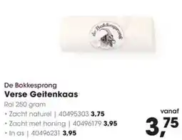 HANOS De Bokkesprong Verse Geitenkaas aanbieding