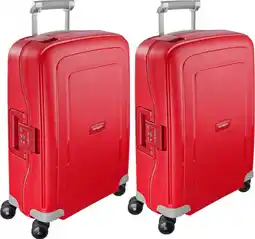 Coolblue Samsonite S'Cure Spinner 55cm Crimson Red Duo Kofferset aanbieding