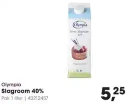 HANOS Olympia Slagroom 40% aanbieding