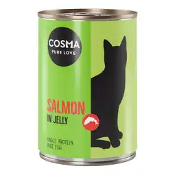 Zooplus 12x400g Zalm in Gelei Cosma Original Kattenvoer aanbieding