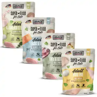 Zooplus 24x300g MAC's Cat Zakjes Mixpaket (4 Sorten) Katten Natvoer aanbieding