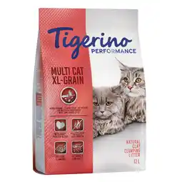 Zooplus 12kg Tigerino Kattenbakvulling - Multi Cat XL-Grain aanbieding