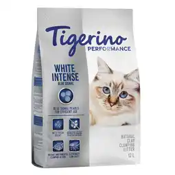 Zooplus 12kg Tigerino Kattenbakvulling - White Intense Blue Signal aanbieding