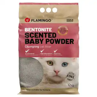 Zooplus Flamingo kattenbakvulling babypoeder aanbieding