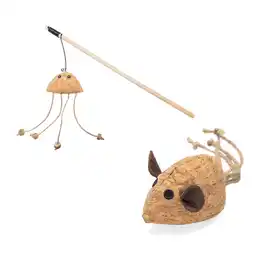 Zooplus beeztees Catnip kattenspeelset kurk kurk muis Reinie + kattenhengel octopus Tako voor katten aanbieding