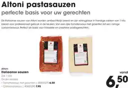 HANOS Altoni Italiaanse sauzen aanbieding