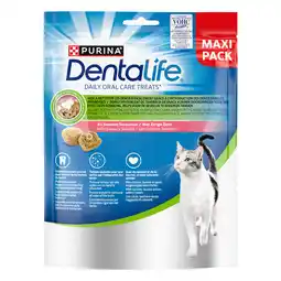 Zooplus Purina Dentalife Dagelijkse Katten-Tandverzorgings-Snacks - voordeelverpakking: 2 x 140 g met Zalm aanbieding