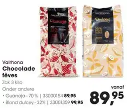 HANOS Valrhona Chocolade fèves aanbieding