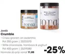 HANOS Jordà Crumble aanbieding